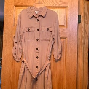 East 1948 beige shirt dress